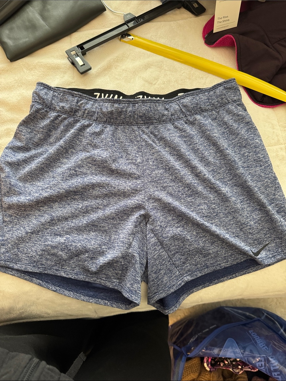 Nike Women’s Heathered Navy Athletic Shorts